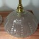 Pair of Art Deco glass gold wall sconces