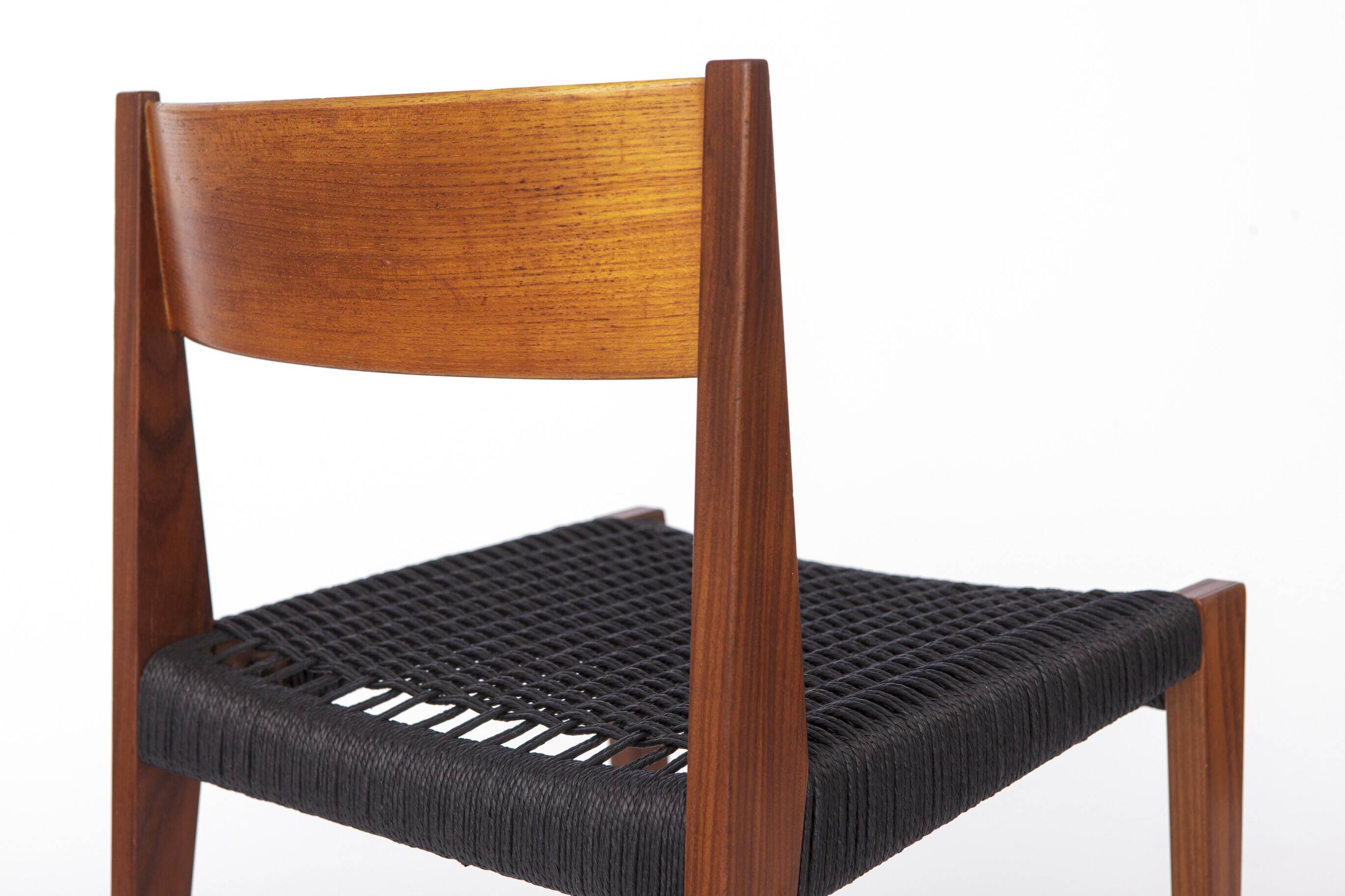 Vintage Poul Cadovius Chair “Pia” for Cado, Danish Teak Chair 1960s, Black