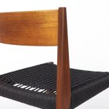 Vintage Poul Cadovius Chair “Pia” for Cado, Danish Teak Chair 1960s, Black