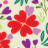 Draw "Our hearts will bloom in spring"