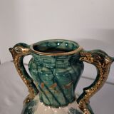Old faience vase said to the "deer".