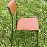 Set of 8 leatherette chairs 1970