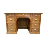 Coffered walnut desk