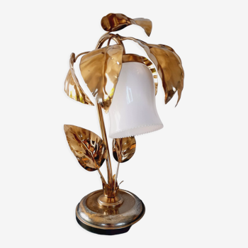 Golden metal lamp