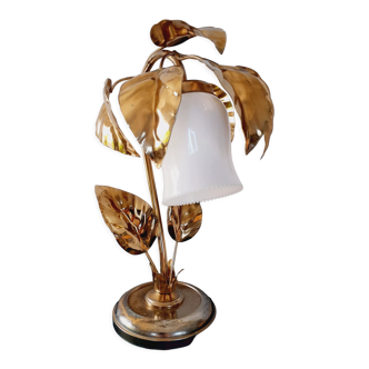 Golden metal lamp
