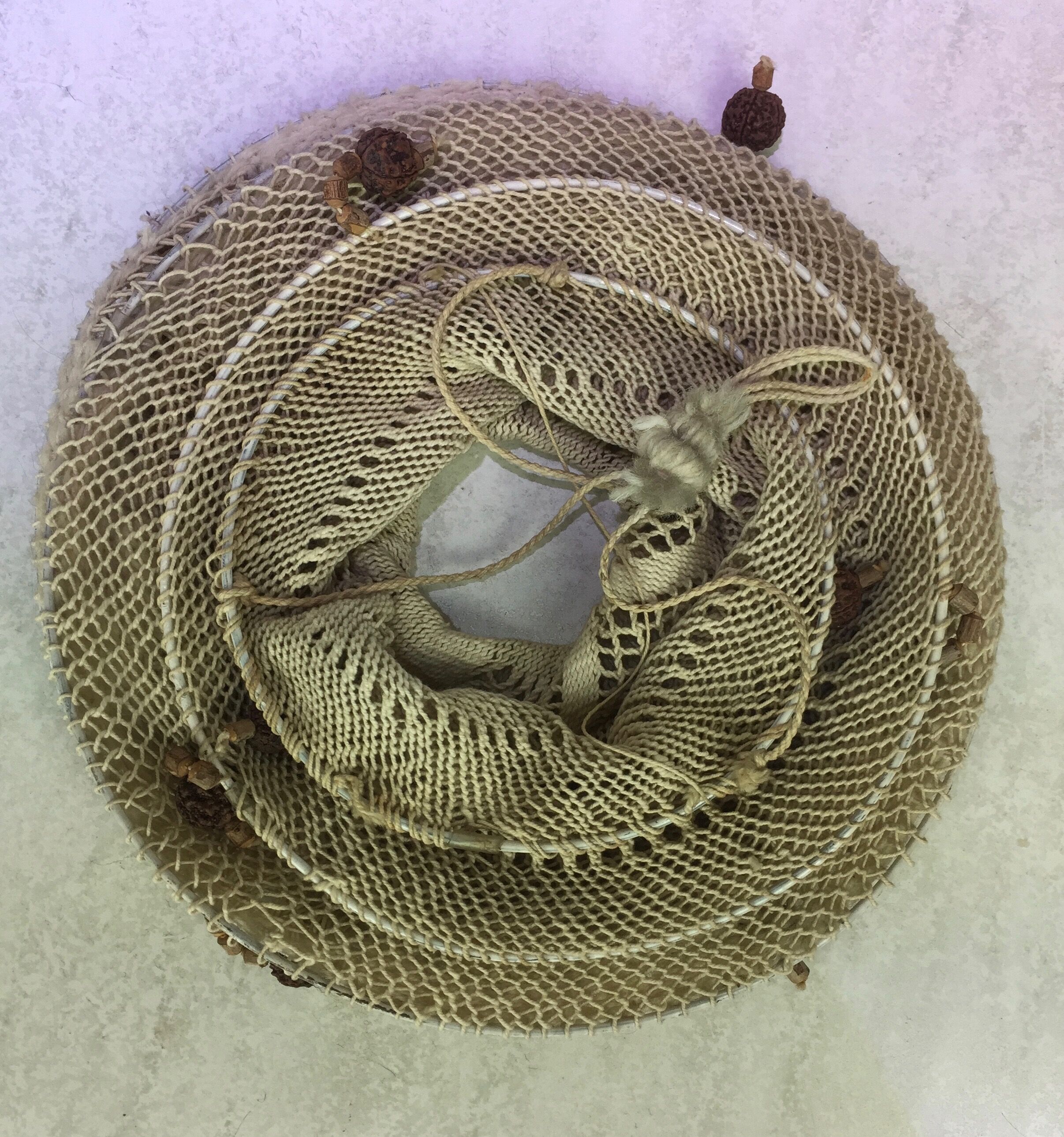 Macramé suspension 60s/70s