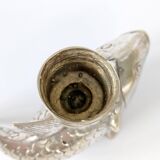 Vintage silver plated koi fish candle holder
