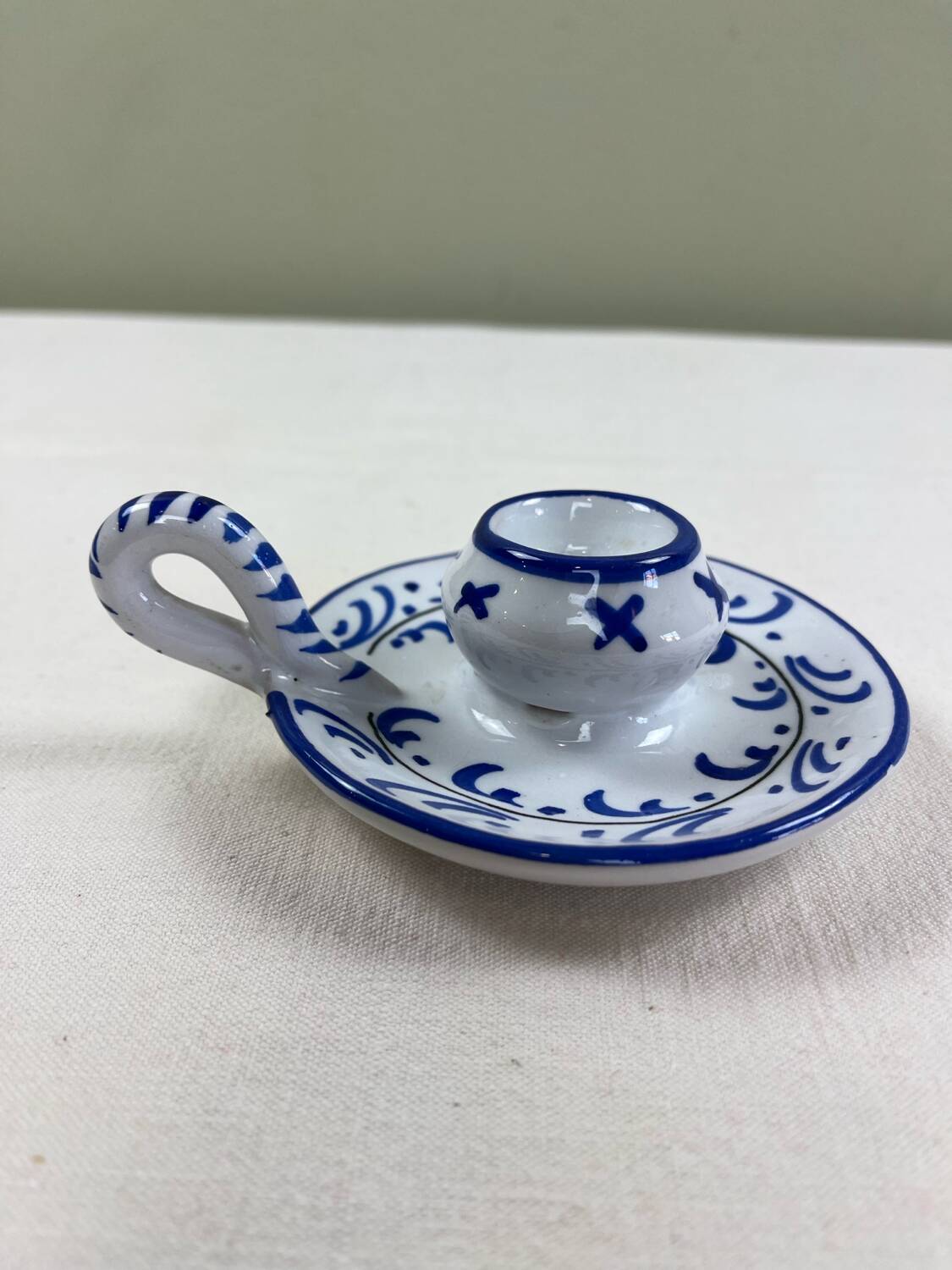 Italian ceramic candle holder