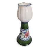 Ceramic flower candle holder