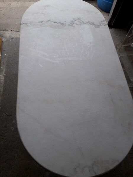 Table bistro period art deco 1930 cast and marble