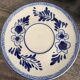 Vintage Dutch Delft Blue earthenware service for 5 cups and saucers.