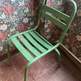 2 Tolix chairs in patinated metal