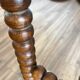 Turned wood corner chair