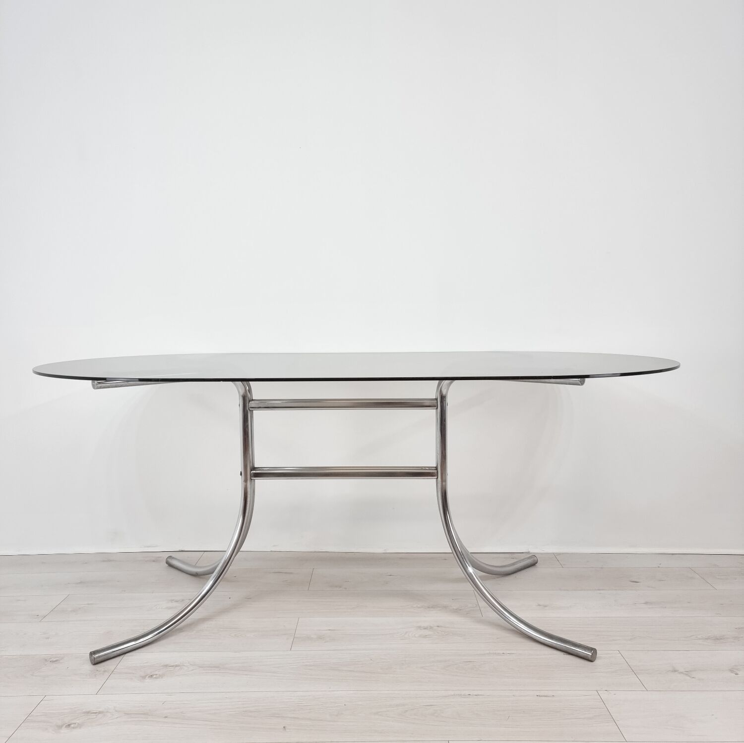 Smoked glass table 1970