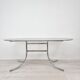 Table en verre fumé 1970