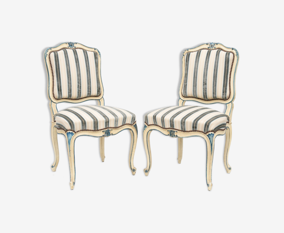 Paire de chaises style Louis XV
