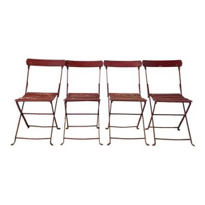 Ensemble de 4 chaises - pliantes