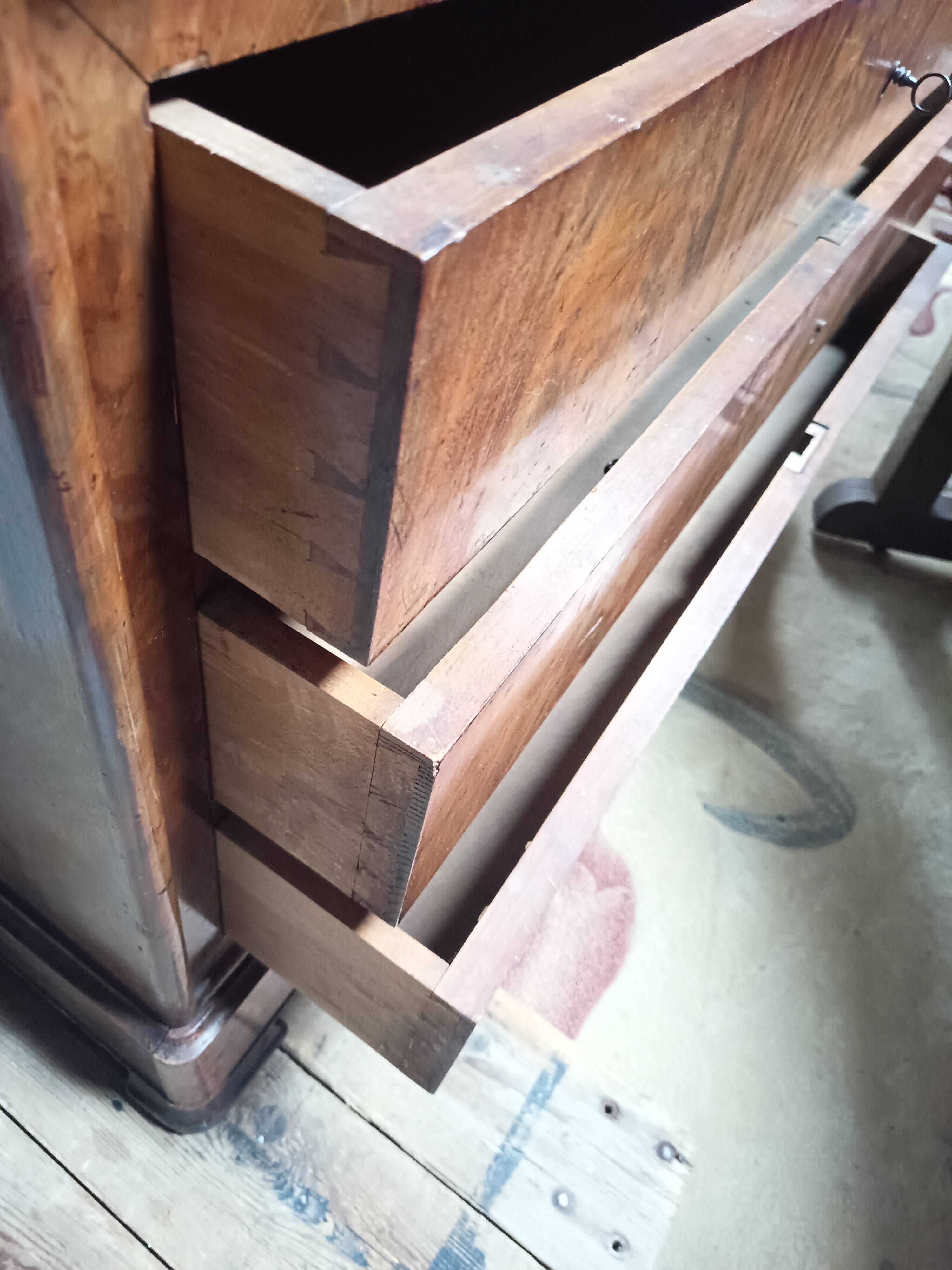 Louis Philippe mahogany secretary chest of drawers