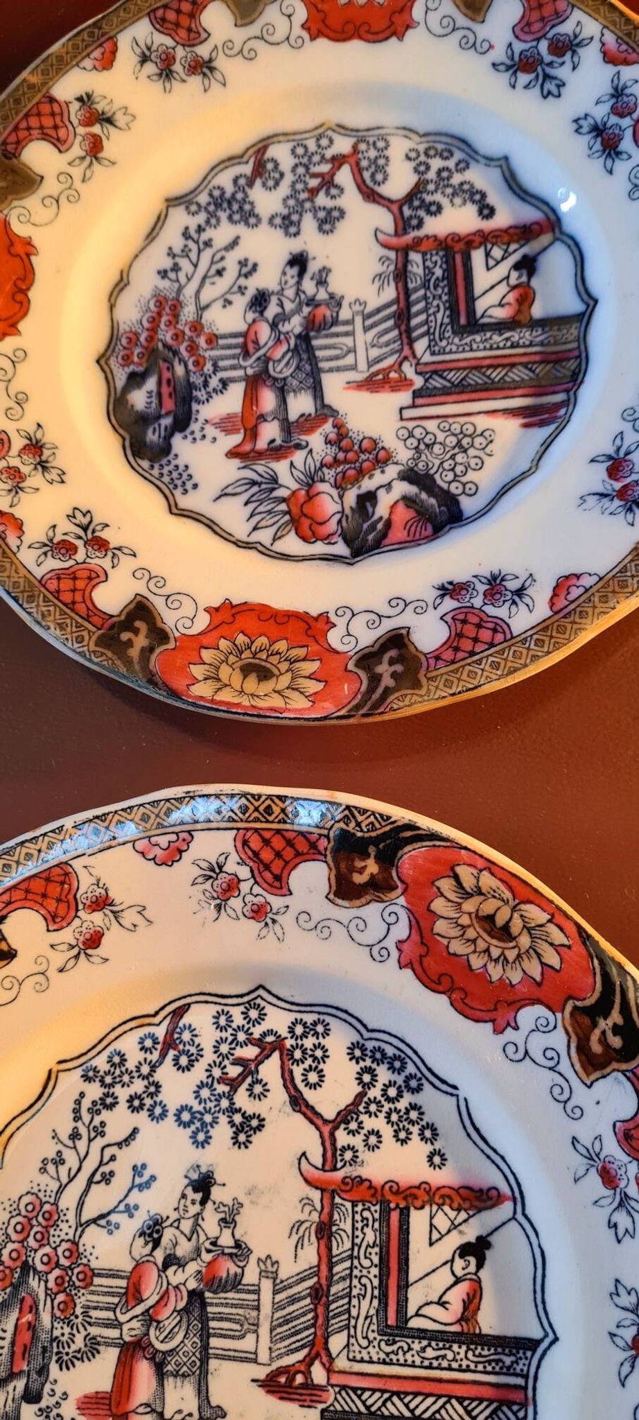 12 plates model "Canton" B and F