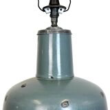 Industrial Grey Enamel Pendant Lamp from Siemens, 1930s