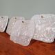 Pair of frosted glass wall lights, Kalmar, 1960s