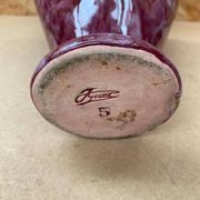 Antique Vase Corolle J. GUET Ceramic Pink Speckled Vintage