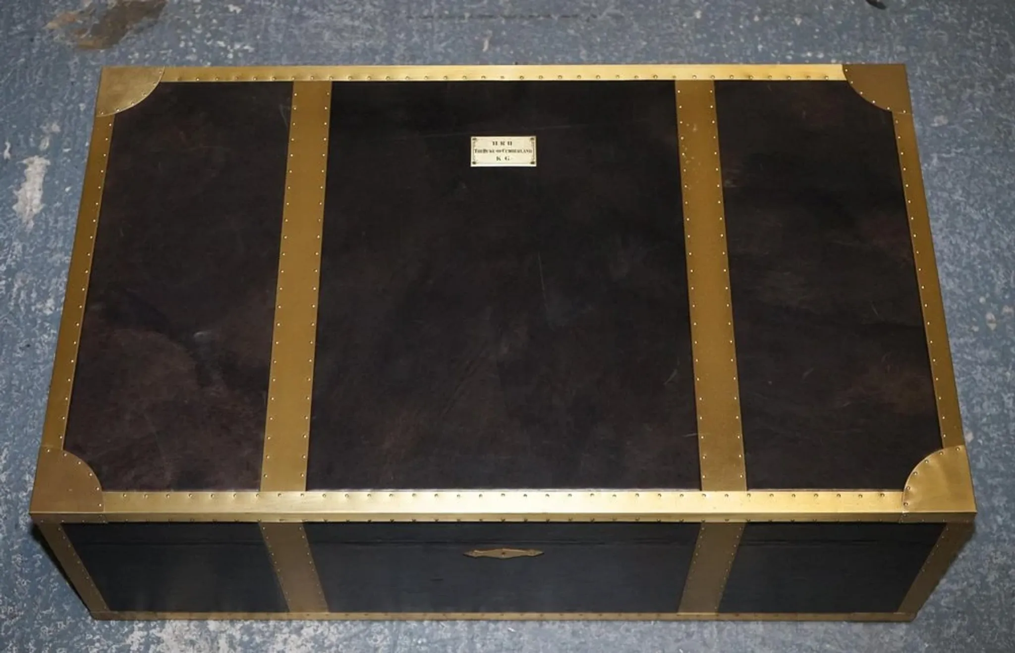 Cumberland Coffee Table with Red Velvet Lining by Timothy Oulton