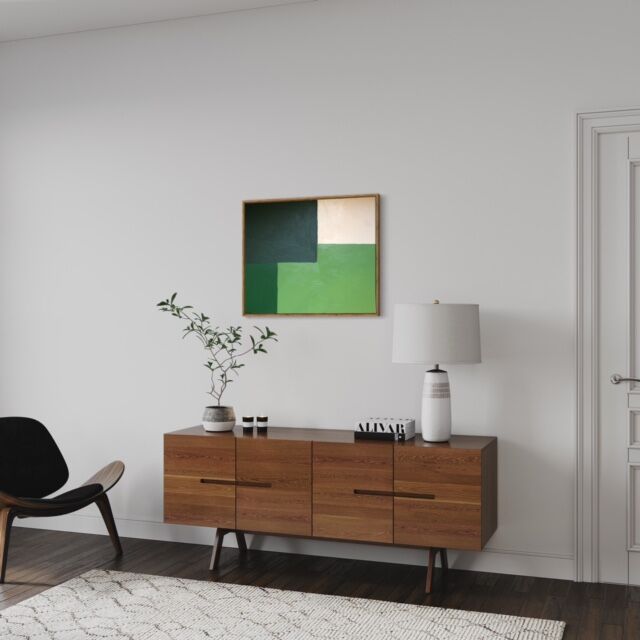 Abstract green "Aesthetic green" 80x65cm