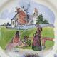 6 Petites Assiettes Plates Diamètre 21 Cm Sarreguemines Obernai Loux