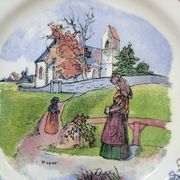 6 Small Dinner Plates Diameter 21 Cm Sarreguemines Obernai Loux