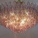 Carlo Scarpa Style Mid-Century Murano Glass Poliedri Chandelier by Venini