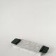 Small marble tray, grey and black, 1980.