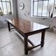 Table de ferme campagne noyer massif XL 250cm