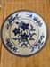 Vintage Plate Porcelain Hong Kong Metal / Tin Rim