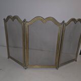 Small brass fire screen/fireplace screen