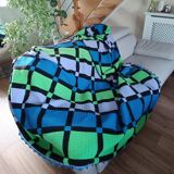 Blanket or plaid seventies crochet wool