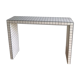 Console tiles mosaic white and black
