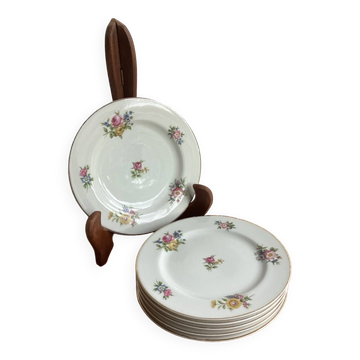 Lot de 6 assiettes à dessert Charles Ahrenfeldt Limoges