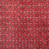 Red runner rug handwoven traditional oriental paisley wool carpet - 105x420cm