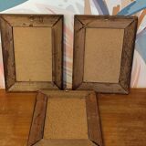 Set of three small framed fruit prints