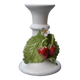 Strawberry earthenware candlestick