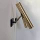 Pair of vintage modernist wall lights, brass, France 1970