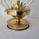 Art Deco lamp in brass and glass