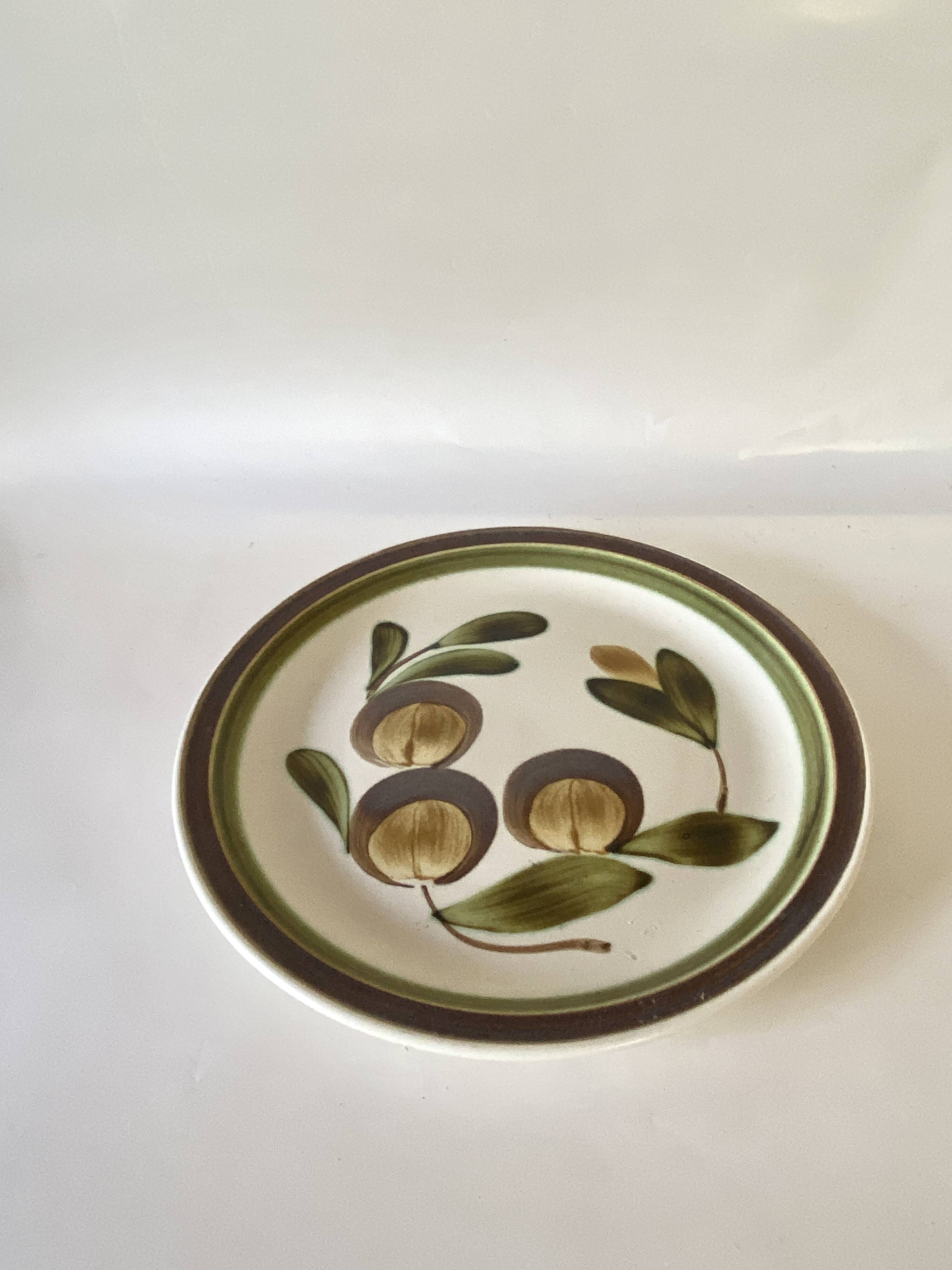 Plat céramique, 29 cm, « fleurs boutons »