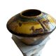 Chomel. 1931. Art Deco vase “Garden of Eden”. Glazed terracotta, 16 cm high
