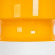 Yellow glass pendant lamp Peill & Putzler Germany 1970s