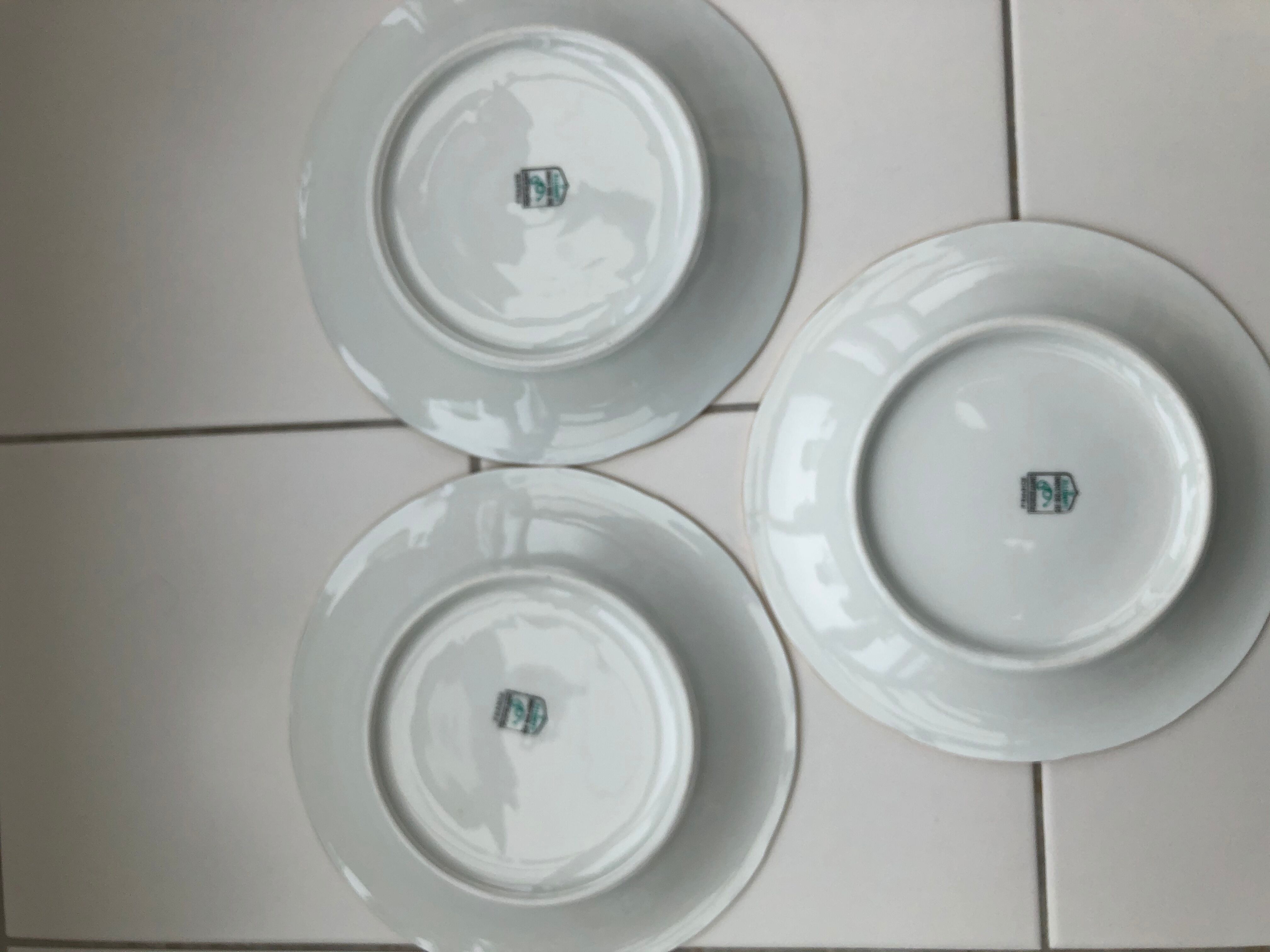 Sologne porcelain dessert plates