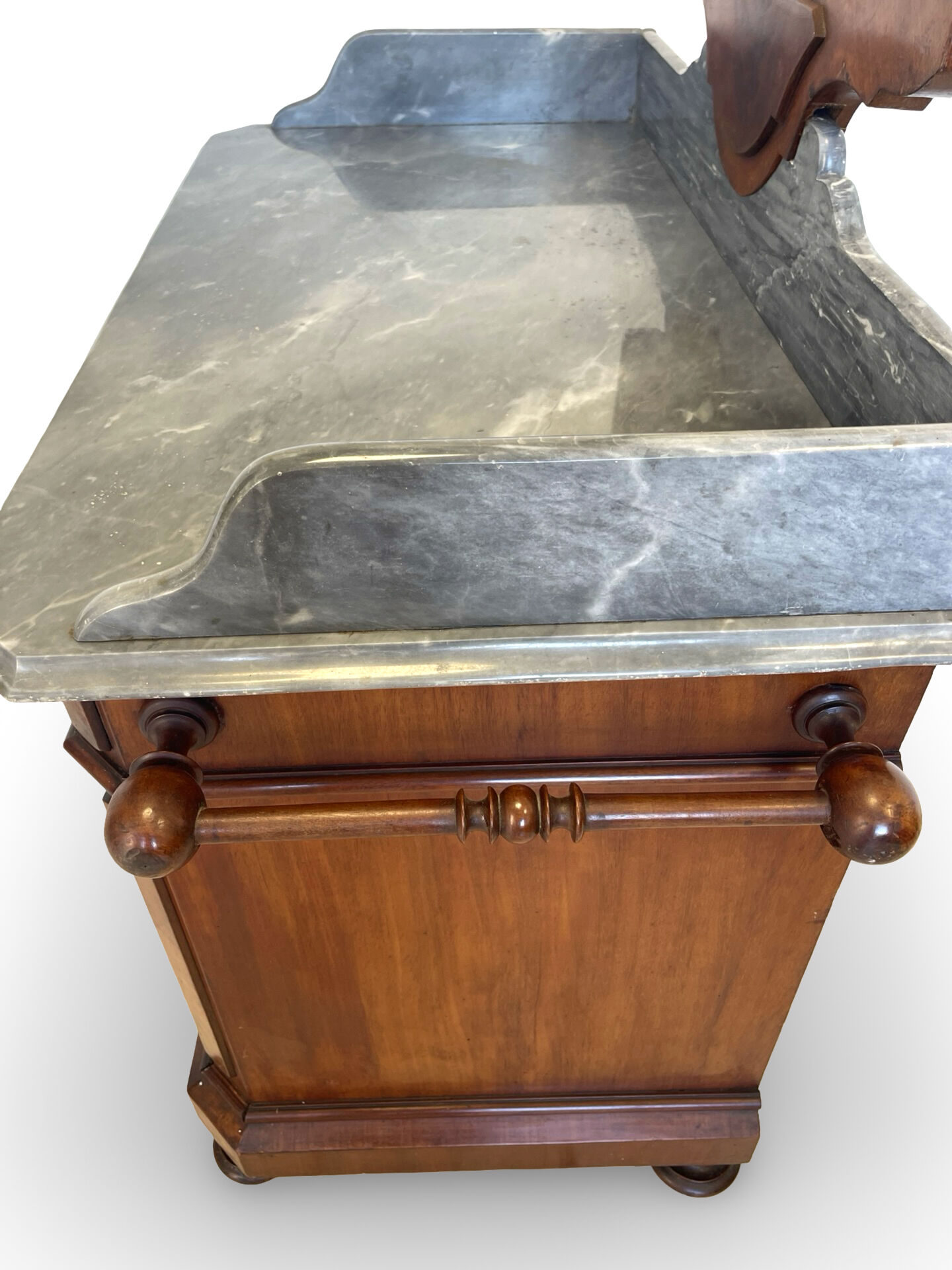 The antique walnut vanity , 19th century