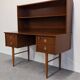 Desk and its removable shelf in Scandinavian style made of teak, RDA around 1960.