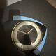 Formica vintage wall clock 70s DAM electic blue black